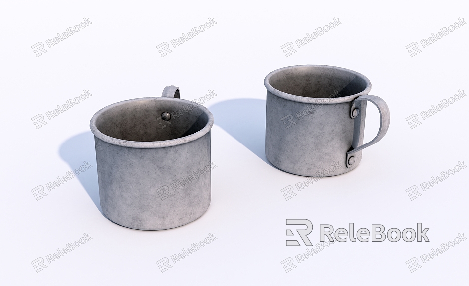 Modern Cup Old Metal Cup model