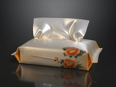 Luxury New Chinese Style Silk Peony Print Sofa And Tea Table Combination For Living Room 3d model