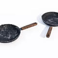 Cast Iron Pans With Wooden Handles Essential Kitchen Cookware For Home Cooking