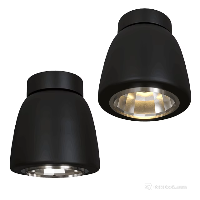 Modern Black Ceiling Lights With Bright Illumination For Indoor Home Lighting 3d model 