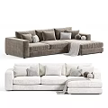 Multi-person Sofa Fabric Multi-person Sofa Fabric Pillow poliform 3d model