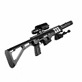 sniper rifle weapon gun sniper rifle world war ii scope military unit 3d model