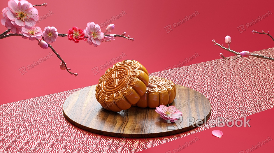 New Chinese Moon Cake Mid-Autumn Festival Beautiful Chen model