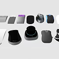 Different Computer Mice Wireless Ergonomic Designs in Various Colors and Styles 3d model