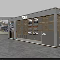 Modern Shopping Mall Retail Store Interior With Organized Product Shelves And Brand Logo