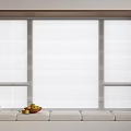 Venetian blinds Floating Window Curtain Shangri-La Curtain Honeycomb Curtain Vertical Curtain Cloth Curtain Cushion 3d model