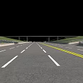 Multi Lane Highway Bridge Interchange With Loop Ramps And Crossing Roads 3d model