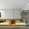 Modern Rooms Hotel Rooms Waste Earth Hotel Rooms Low Cost Hotel Rooms Featured Themed Hotel Rooms 3d model