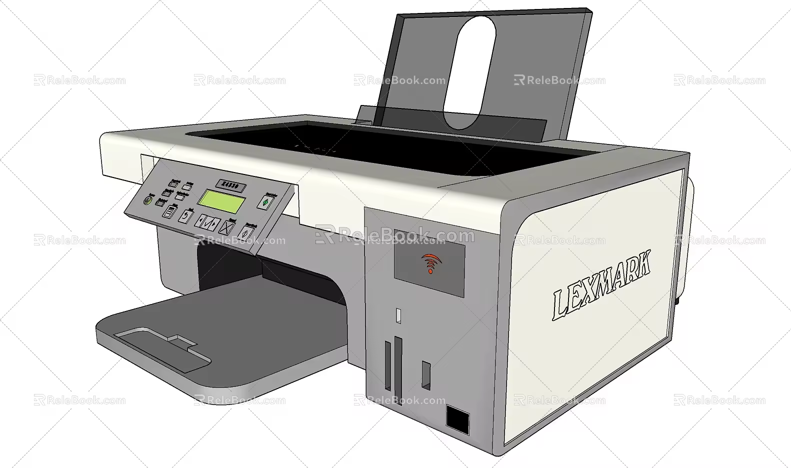 Modern Printer Small Printer 3d model