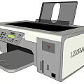 Modern Printer Small Printer 3d model