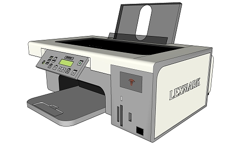 Modern Printer Small Printer 3d model