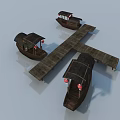 Traditional Wooden Boats With Covered Tops And Wooden Dock Design