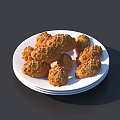 Delicious Golden Brown Crunchy Sesame Cookies On Stacked White Plates