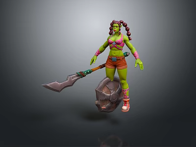 Savage Little Savage Primitive Tribe Monster Cartoon Monster Cartoon Monster 3d model