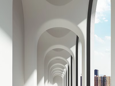 Modern aisle access 3d model