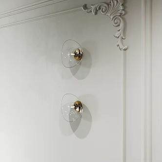 modern wall lamp small wall lamp glass wall lamp 3d model