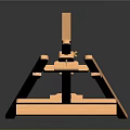 Musical Instruments And Art Supplies Including Wooden Easel For Artists Display Needs
