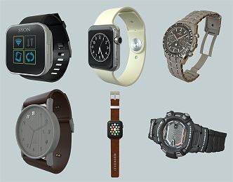 modern watch 3d model