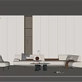 Modern Sofa Coffee Table Combination Sofa Coffee Table 3d model