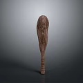 Wooden Household Rolling Pin With Textured Handle And Smooth Surface