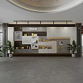 School Art Exhibition Space With Sculptures And Modern Design