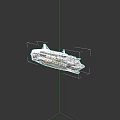 Luxury White Cruise Ship With Blue Hull Multiple Decks And Antennas On Top