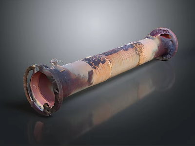 Pipe water pipe valve iron pipe fitting flange tee joint pipe water pipe valve 3d model
