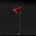 YALE Red LIFTCHAIN Industrial Chain Hoist With Hook And Black Lifting Chain