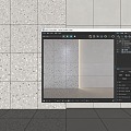 Modern wall terrazzo wall tile 3d model