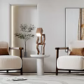 Modern Casual Sofa Combination Single Sofa 3d model