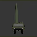 Green Military Armored Combat Tank With Long Range Missile Launcher System And Heavy Tracks