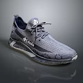 K Swiss Knit Lace Up Sneakers With White And Gray Sole Design