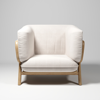 Nordic Single Sofa 3d model