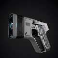 modern sci-fi pistol modern weapon pistol gun gun silencer military army war world war war magazine game toy gun sci-fi 3d model