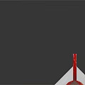 Traditional Red Arrow With Metal Shaft And Red Fletching Design