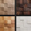 Decorative Wooden Wall Panels With Various Natural Wood Textures And Colors