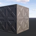 Intricate Geometric Cube Sculpture Featuring Triangle Patterns And Carved Surface Lines