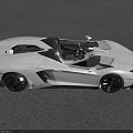 White Convertible Sports Car With Sleek Aerodynamic Design And Stylish Front Headlights