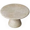 Modern stone dining table 3d model