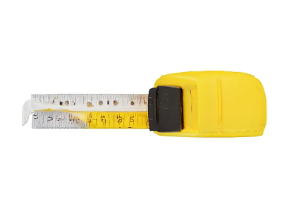 Decorative Ornament Set With Yellow Tape Measure Design For Home Decoration 3d model