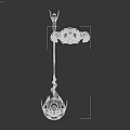 Muscular Tattooed Mythical Warrior Man In Armor Holding Giant Axe With Dragon Statue