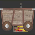 Construction Work Tools Collection With Shovel Pickaxe Yellow Hard Hat Toolbox And Wheelbarrow