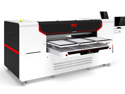 Intelligent Industrial Machine With Multi Tray System For Automated Material Processing 3d model