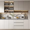 Modern Wine Cabinet 3d model
