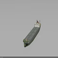 Cargo Ship As Water Transport With Open Deck And Multiple Cargo Holds 3d model