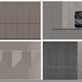 Modern Background Wall Designs Featuring Wooden Textures Geometric Patterns And Striped Panels 3d model