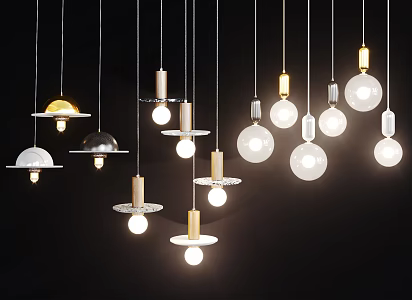 Modern chandelier 3d model