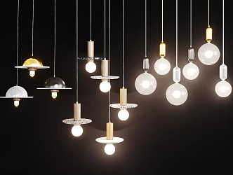 Modern chandelier 3d model