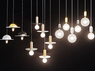 Modern chandelier 3d model