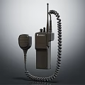 Professional Digital Walkie Talkie With Antenna Coiled Cord And Microphone